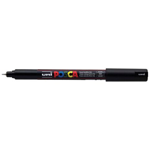 Uni Posca Marker 0.7mm Ultra-Fine Pin Tip Black