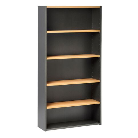 Jasper J Emerge Bookcase 1800 Beech/Ironstone