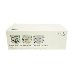 Uniti Craft Adults Paint & Clay Your Own Ceramic Planter