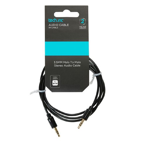 Tech.Inc 3.5mm Aux Cable 1m Black