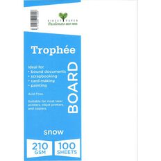 Trophee Board 210gsm Snow White A4 100 Pack