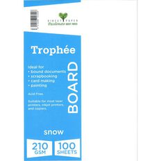 Trophee Board 210gsm 100 Pack Snow