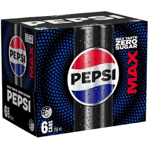 Pepsi Max 250ml 6 Pack