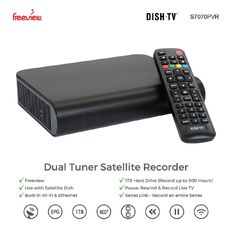DishTV S7070PVR HbbTV Dual Tuner Satellite Freeview Recorder