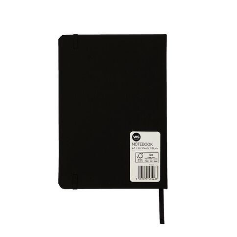 WS PU Notebook Black A5