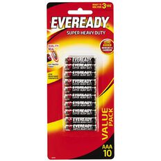 Eveready Super Heavy Duty Batteries AAA 10 Pack
