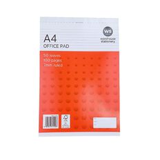 WS A4 Pad 80gsm 7mm White