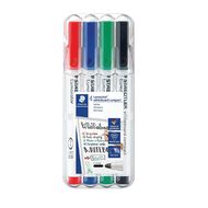 Staedtler Lumocolor Whiteboard Compact Markers Assorted 4 Pack