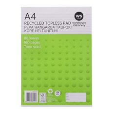 WS Pad Topless 55gsm 7mm 80 Leaf White A4