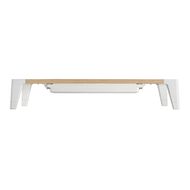 Bracom Universal Tabletop Monitor Riser with drawer White