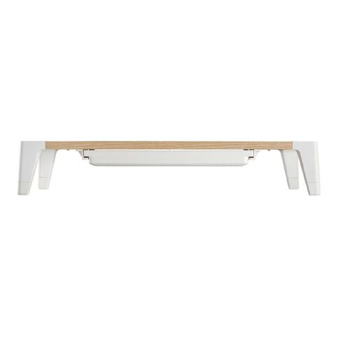 Bracom Universal Tabletop Monitor Riser with drawer White
