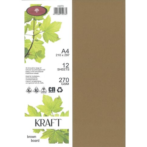 Direct Paper Enviro Board 270gsm 12 Pack Kraft