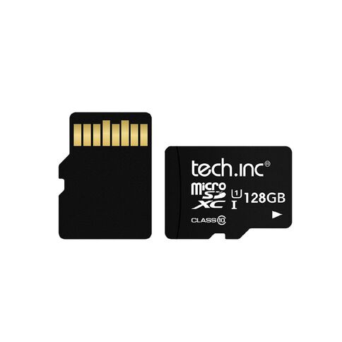 Tech.Inc Micro SD Card + Adapter 128GB