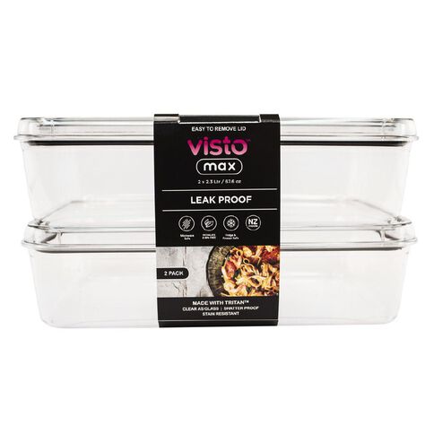 Visto Max Tritan 2 Pack Clear 2.3L
