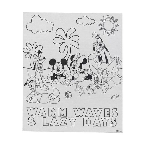 Mickey Mouse and Friends Art Canvas Paint Set