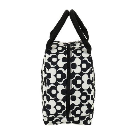 Living & Co Lunch Bag with Lunch Box 3 Piece Set Floral Black