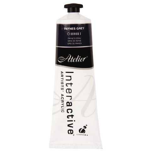 Atelier S2 Acrylic Paint Paynes Grey 80ml