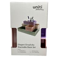Uniti Stationery Elegant Simplicity Desk Set 4 Pieces