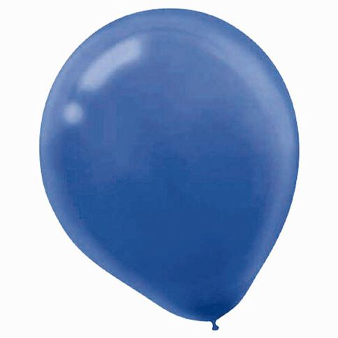 Amscan Bright Royal Blue Latex Balloons 30cm Blue Mid 15 Pack