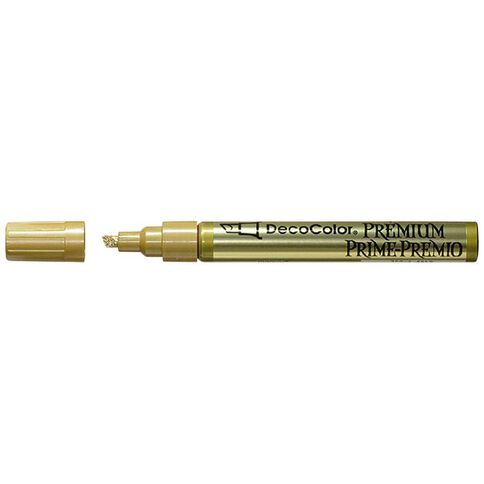 MARVY #350 Decocolor Premium Chisel Tip Paint Marker Gold