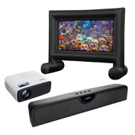 Laser Outdoor Cinema Bundle With 120 Inch Screen and Soundbar