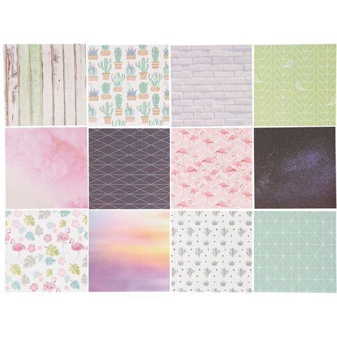 Uniti Flamingo Designer Paper 6in x 6in 24 Sheets
