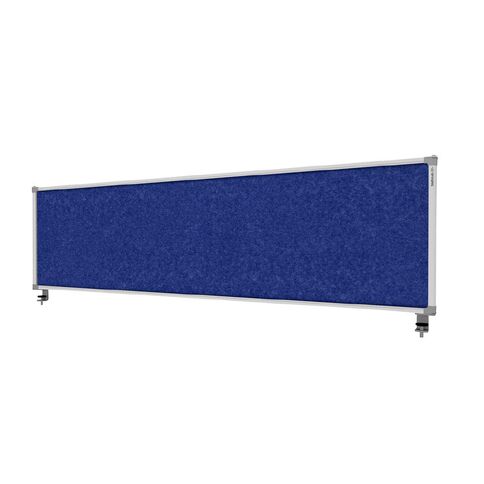 Boyd Visuals Desk Mounted Partition 1760W Blue Mid