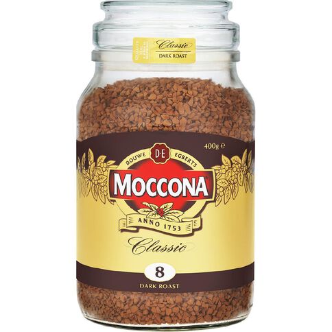 Moccona Classic Instant Freeze Dried Coffee Dark Roast 400g