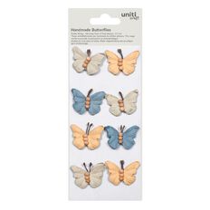 Handmade Flowers Pretty Wings - Morning Glory 8pc Little Birdie