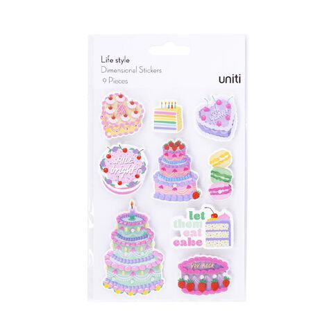 Uniti Life Style Dimensional Stickers