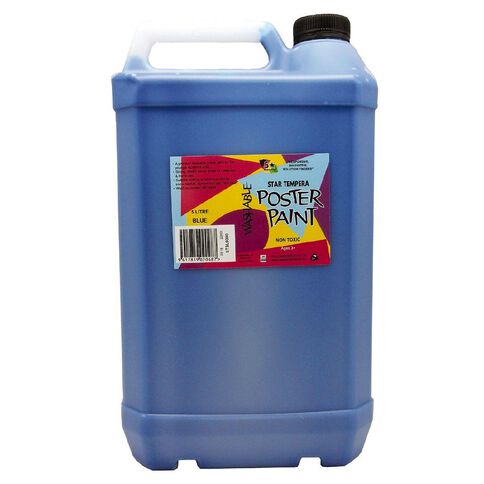 Fivestar Tempera Poster Paint Blue 5 Litre