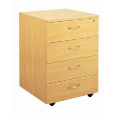 Ergoplan 4 Drawer Locking Mobile Tawa