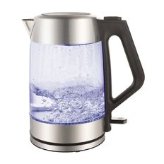 Living & Co Glass Kettle With Stainless Steel Trim