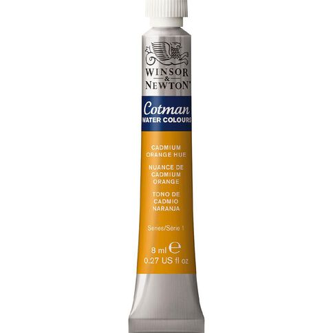 Winsor & Newton Cotman Watercolour Paint 8ml Cadmium Orange Hue