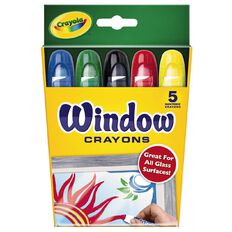 Crayola Window Crayons 5 Pack Assorted 5 Pack