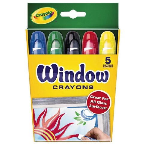 Crayola Window Crayons 5 Pack Assorted 5 Pack
