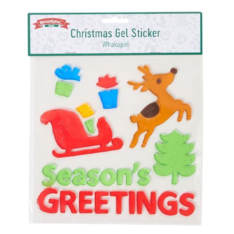Wonderland Christmas Gel Sticker Assorted