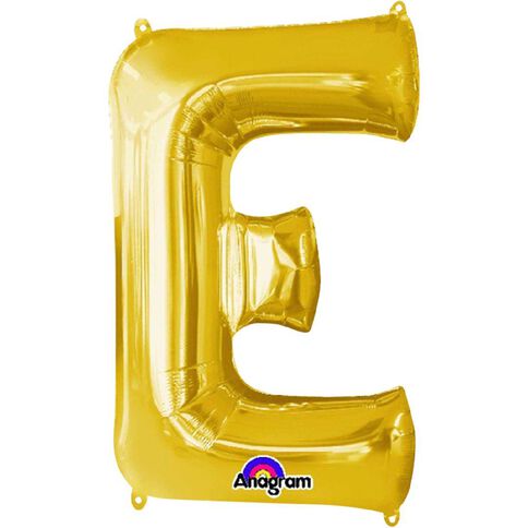 Amscan Small-Size Air Letter E Gold