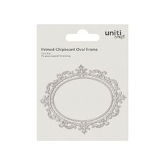Uniti Craft Adults Primed Chipboard Oval Frame 1pc Little Birdie