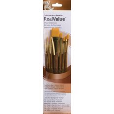 Princeton Brush Gold Taklon 4 Lin Round 2 Gold