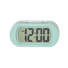 Living & Co Oval Alarm Clock Green Light