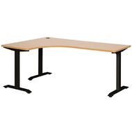Jasper J Emerge Metal Leg Workstation 1800 x 1200 LH Multi-Coloured