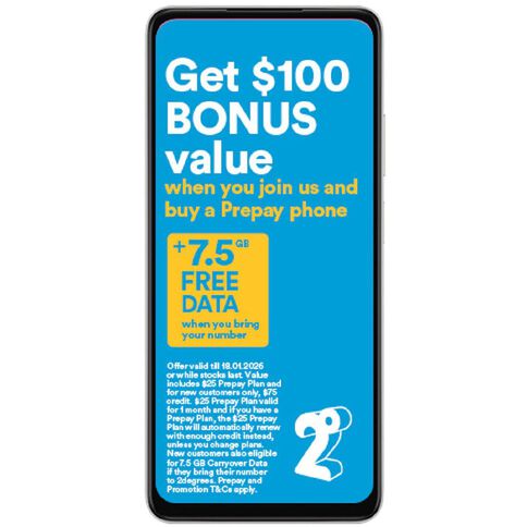 OPPO A5X 4G Laser White with 2degrees SIM