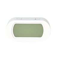 Living & Co Oval Alarm Clock White