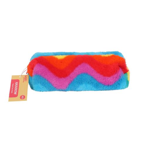 Uniti Kids Rainbow Fluffy Pencil Case Uniti Kids Rainbow Fluffy Pencil Case