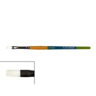 Princeton Snap Brush Short Handle Taklon Flat Shader 6 White