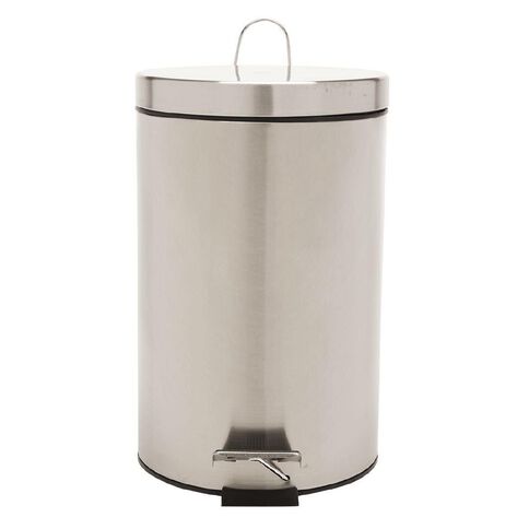 Living & Co Pedal Bin Stainless Steel Silver 12L