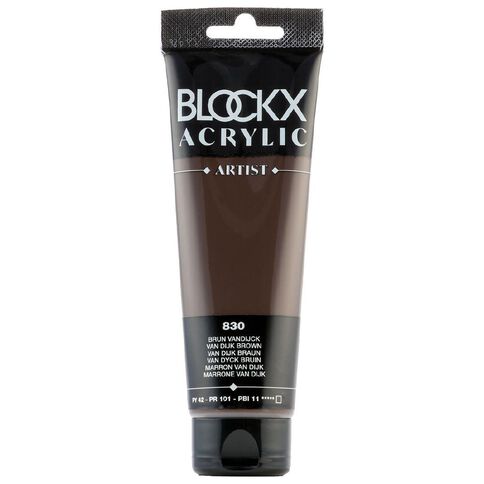 BLOCKX Acrylic Tube 120ml Vandijck Brown Brown
