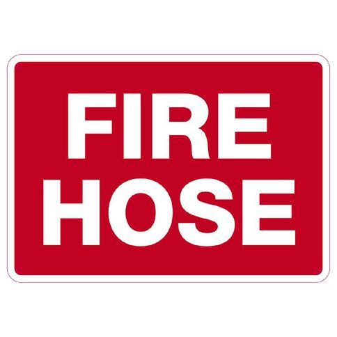 WS Fire Hose Sign Small 240mm x 340mm