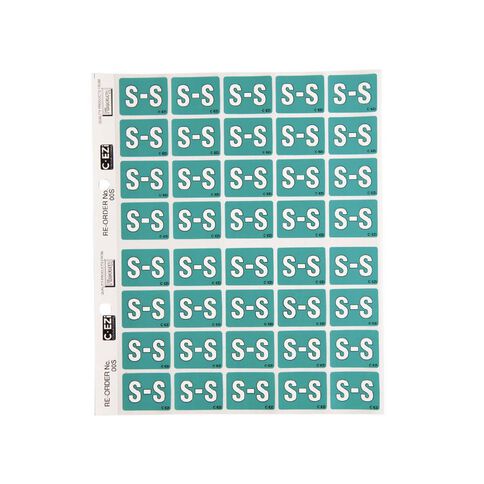 Filecorp Coloured Labels S Green Mid